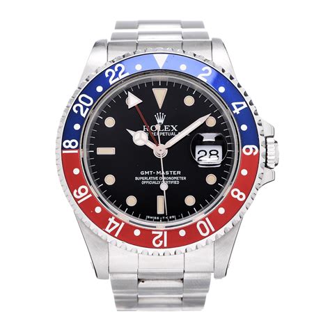 rolex oyster perpetual date red and blue